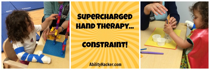 Supercharged Hand Therapy... Constraint!