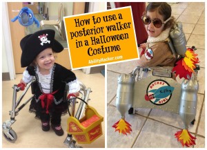 How to use a posterior walker in a halloween costume