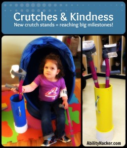 Crutches & Kindness - new crutch stands lead to big milestones