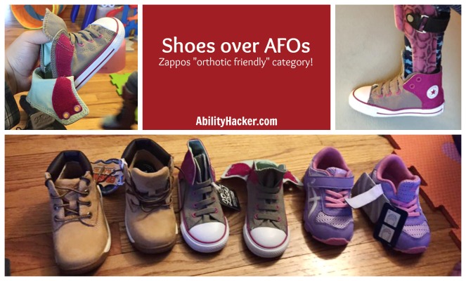 Zappos shoes for over AFOs