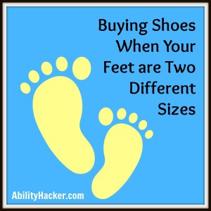 Buying shoes when your feet are two different sizes